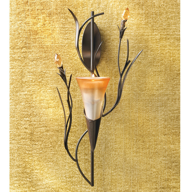Lily Blossom Wall Candle Holder