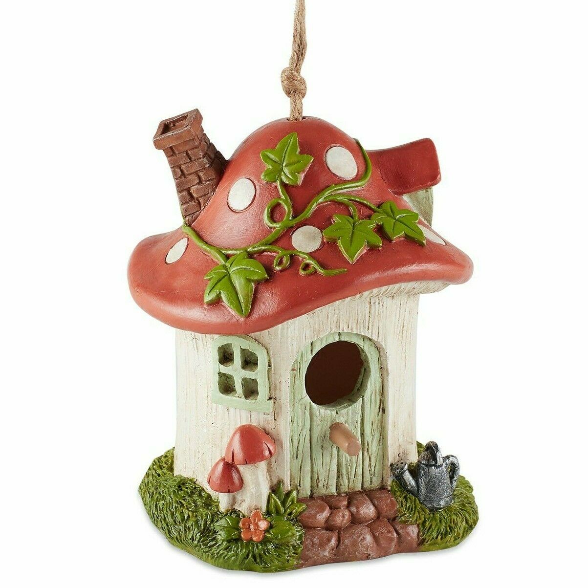 Whimsical Mushroom Cottage BIRDHOUSE